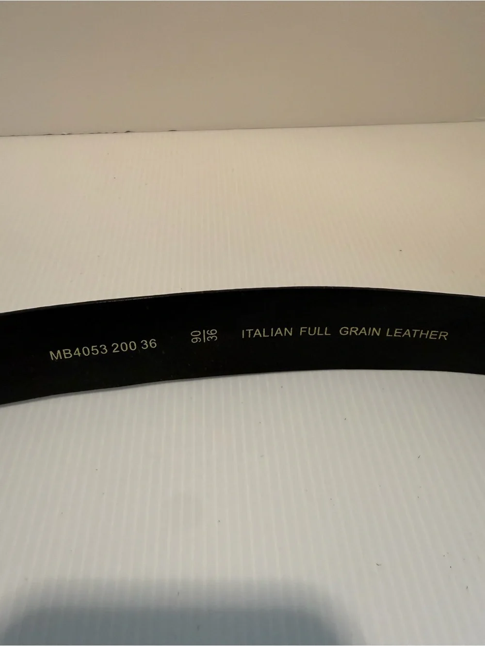 Fossil Dark Brown Leather Men's Belt with Gold-Tone Buckle